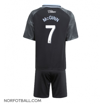 Billige Fotballdrakt Aston Villa John McGinn #7 Replika Bortedraktsett Barn 2025-26 Kortermet (med bukser)